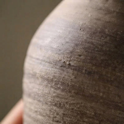 Rustic Ceramic Vase, Vintage Pottery Vase